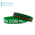 Bracelet en caoutchouc de couleur multifonctionnel personnalisé en gros pas cher en gros impression bracelet en silicone arc-en-ciel